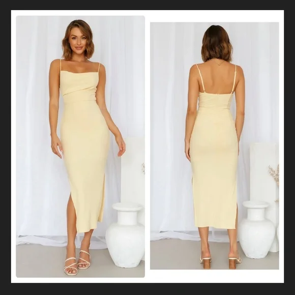 knee length dresses for ladies Tallisa One Shoulder Pleated Midi Dress – VICI main image 1